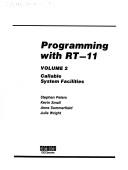 Cover of: Programming With Rt-11 by Stephen Peters, Kevin Small, Anne Summerfield, Jullie Wright