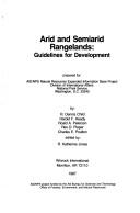 Cover of: Arid and Semiarid Rangelands: Guidelines for Development