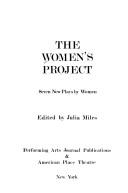 Cover of: The Women's Project 1 (PAJ Books)