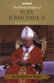 Cover of: An Invitation to Prayer (Private Prayers of Pope John Paul II (Audio)) | 