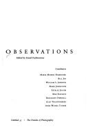 Cover of: Observations