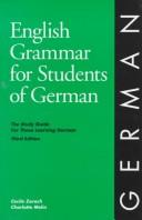 Cover of: English Grammar for Students of German by Cecile Zorach