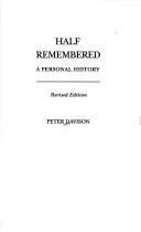 Cover of: Half Remembered: A Personal History