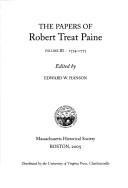 Cover of: The Papers of Robert Treat Paine: 1774-1777 (Papers of Robert Treat Paine)