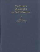 Cover of: The Printers Manuscript of the Book of Mormon: Typographical Facsimile of the Entire Text in Two Parts