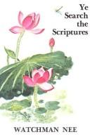 Cover of: Ye Search the Scriptures