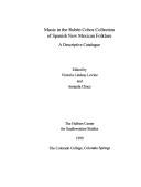 Cover of: Music in the Ruben Cobos Collection of Spanish New Mexican Folklore: A Descriptive Catalogue