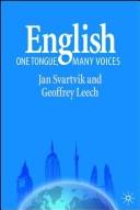 Cover of: English - One Tongue, Many Voices by Jan Svartvik, Geoffrey N. Leech