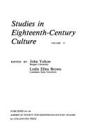 Cover of: Studies in Eighteenth-Century Culture by John W. Yolton