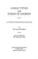 Gaelic titles and forms of address by William F. K. Marmion