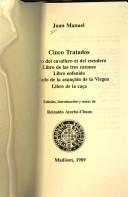 Cover of: Cinco tratados by Don Juan Manuel