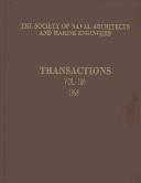 Cover of: Transactions 1997 (Society of Naval Architects and Marine Engineers (U S)//Transactions)