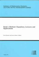 Cover of: Stein's method: expository lectures and applications