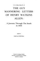 The Guy Mannering letters of Henry Watkins Allen by Henry Watkins Allen