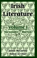 Cover of: Irish Literature: Butler -- Darley