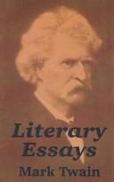 Cover of: Literary Essays by Mark Twain