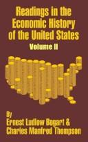 Cover of Readings in the Economic History of the United States by Ernest L. Bogart