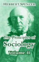 Cover of: The Principles of Sociology, Vol. 2