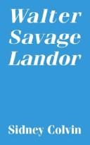 Cover of: Walter Savage Landor
