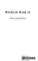 Cover of: World War II (SparkNotes History Notes) (SparkNotes History Notes)