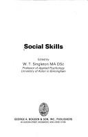 Cover of: Social skills (The Study of real skills) (The Study of real skills)
