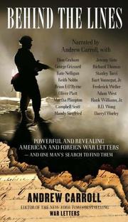 Cover of: Behind the Lines: Powerful and Revealing American and Foreign War Letters and One Man's Search to Find Them