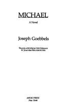Cover of: Michael by Joseph Goebbels