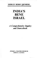 Cover of: India's Bene Israel by Shirley Berry Isenberg