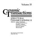 Cover of: Structural Ceramics Joining II (Ceramic Transactions, Vol. 35) (Ceramic Transactions) | Arthur J. Moorhead