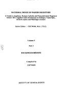Cover of: National Index of Parish Registers by D. J. Steel, D. J. Steel