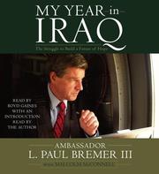 Cover of: My Year in Iraq: The Struggle to Build a Future of Hope