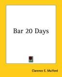 Cover of: Bar-20 Days