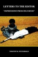 Cover of: LETTERS TO THE EDITOR: "IMPRESSIONS FROM IDLE ROCK"