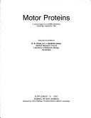 Cover of: Motor proteins: a volume based on the EMBO Workshop, Cambridge, September 1990