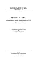 Cover of: The Rishukyō: the Sino-Japanese tantric Prajñāpāramitā in 150 verses : Amoghavajra's version