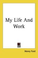 Cover of: My Life and Work