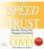 Cover of: The SPEED of Trust by Stephen R. Covey