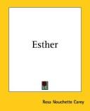 Cover of: Esther: a book for girls