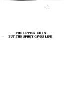 Cover of: Letter Kills but the Spirit Gives Life : The Smiths-Abolitionists, Suffragists, Bible Translators