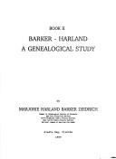 Cover of: Barker-Harland: A genealogical study