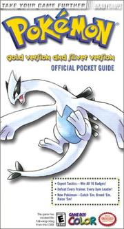 Cover of: Pokemon Gold and Silver Official Pocket Guide
