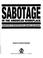 Cover of: Sabotage in the American workplace