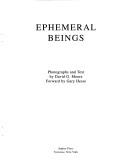 Cover of: Ephemeral beings