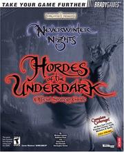 Cover of: Neverwinter Nights: Hordes of the Underdark Official Strategy Guide (Brady Games)