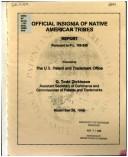 Cover of: Official insignia of Native American tribes: report pursuant to P.L. 105-330