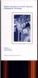Cover of: Italian Literature in North America: Pedagogical Strategies (Biblioteca Di Quaderni D'italianistica Series)