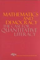 Cover of: Mathematics and Democracy: The Case for Quantitative Literacy