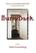 Cover of: Hurry Back by Alvin Greenberg