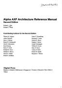 Cover of: Alpha AXP architecture reference manual by Richard L. Sites