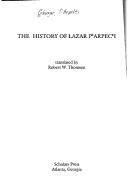 Cover of: The history of Łazar Pʻarpecʻi